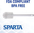 SPARTA 367600TC02 Plastic Household Dish Brush, Dish Brush, Dish Scrub Brush With Lightweight Or Break Resistant? For Cleaning, 11 Inches, White...