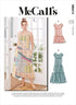 McCall's Misses' Dress and Mask Sewing Pattern Kit, Code M8214, Sizes L-XL-2XL, Multicolor...