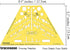 Traceease Electrical Drafting Isometric Piping Template Drawing Stencil,Designing Template Measuring Ruler...