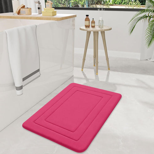 Arotive Memory Foam Bathroom Rug Mat 24x16, Ultra Soft and Absorbent Bath Mat, Machine Wash Dry, Comfortable Bath Rug Carpet for Bathroom Floor, T...