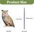 Owls to Keep Birds Away, Bird Scare Devices Cardboard, Owl Bird Scarers, Plastic Owls, Fake Owls with Reflective Tape, Garden Owl, 4PCS Hanging Bi...
