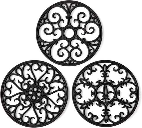 Silicone Trivet Mat - Hot Pot Holder Hot Pads for Table & Countertop - Teapot Trivet Kitchen Trivets - Non-Slip & Heat Resistant Modern Kitchen Ho...