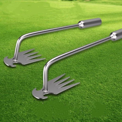 Weeding Artifact - Hand Weeder Tool for Effortless Weed Removal -New Weed Puller with 4 Sharp Teeth - Dual Purpose Gardening Tool with ?with Long ...