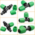 Drip Irrigation Fittings for 1/2 inch Tubing (0.60"-0.63" OD), 12 Pieces Barbed Tee Drip Parts Locked Tee Connectors, 3 Way Drip Line Nuts Connect...