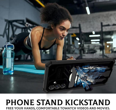 for Samsung Galaxy A15 5G Wallet Case with Card Holder,Galaxy A15 5G Case with Kickstand Dual Layer Hybrid Heavy-Duty Shockproof Phone Case for Ga...