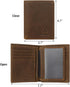Ringsun Full Grain Leather RFID Blocking Bifold Wallet for Men with ID Window Slim Wallet with 11 Card Slots...