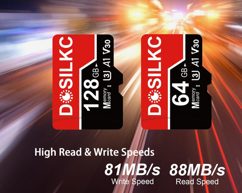 128GB SD High Speed Memory Card, U3 C10 A1 V30 TF Card Full HD Video Recording for Smartphone Tablet Camera Drone (128, GB)...