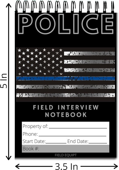 Law Enforcement Incident Report Notepads, Sheriff, Security & Police Gear, EDC Officer Notebook, Cop Gifts, Interview Equipment Accessories Book, ...