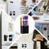 Simetufy 2pcs Magnetic Pen Holder, Magnetic Whiteboard Marker Holder, Magnetic Pencil Holder for Fridge, Magnetic Pencil Holder for Locker(Black)...