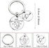 Dad Gift from Daughter Son Key Chain Men Wedding Gifts Fathers Day Dad you will always be the first man i ever loved...