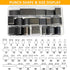 40 Pieces Leather Hole Punch Tool, Multiple Shapes Leather Hole Punch Set for Belts, Leather Cutting Dies Kit with Storage Case & Mat, Hollow Punc...