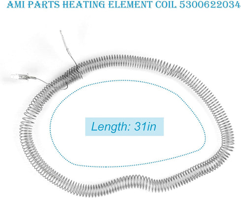 5300622034 Dryer Restring Heating Element Coil -Replaces AP2135128 AH451032 EA451032 PS451032