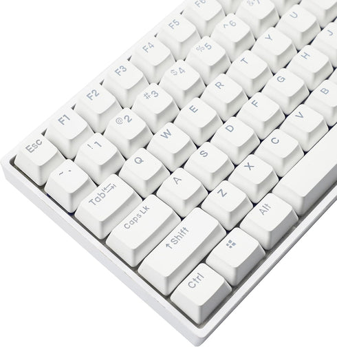 YMDK Double Shot 108 Dyed PBT Shine Through OEM Profile Keycap Rainbow Carbon Sunset Backlit Keycaps for MX Switches Mechanical Keyboard?Only Keyc...
