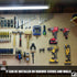 2pcs Power Tool Organizer,Heavy Duty Pegboard Wall Organizer,Stainless Steel, Electric Drill Storage Rack,Perfect for Storage Garages, Homes, Shed...