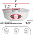 Fat Daddio's RMP-7 Anodized Aluminum Ring Mold Pan, 7 x 2 3/8 Inch, Silver...