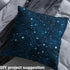 Galaxy Upholstery Fabric by The Yard, Outer Space Starry Sky Indoor Outdoor Fabric by The Yard, Universe Sparkle Stars Decorative Fabric for Uphol...