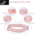 MR. CHUBBYFACE Winter Dog Collar Adjustable Christmas Pet Collar Pink Fleece Dog Collar for Small Medium Large Dogs...