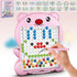 Magnetic Drawing Board - Magnetic Dots Board - Doodle Board with Magnetic Beads and Pen - Magnetic Dot Art - Montessori Educational Preschool Todd...