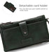 myfriday Womens Vintage Vegan Leather Wristlet Clutch Purse with Zip Around 2 Strap & Detchable Card Holder...