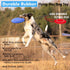 Dog Flying Disc (2 Pack) - Durable Rubber Flying Disc Dog Toy - 9.25" Indestructible Rubber Dog Flying Disc - Puncture Resistant & Bite Resistant ...