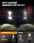 SEALIGHT H10 9140 9145 LED Fog Light Bulbs or DRL, 13,000 LM 600% Super Brighter H10 Fog Lights Led Bulb, 6500K Cool White 9040 9140 Led Fog Light...