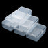 ISKYBOB 6 Packs Small Plastic Storage Containers, Clear Rectangle Bead Organizer Case with Lids for Crayons, Crafts, Bobby Pin Holder(3.7x 2.4in)...
