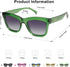 SOJOS Classic Cat Eye Polarized Sunglasses for Women Retro Trendy Bold Rectangular Sunnies SJ2254...
