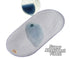 BlueSnail Waterproof Changing Pad Liners 3 Count (14"X26.5", Gray) Bassinet Pad Liner...