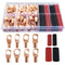 80 Pcs Copper Wire Lugs, Battery Terminal Connectors AWG 8 6 12/10 with Heat Shrink Set, 40 Pcs Heavy Duty Battery Cable Ends Ring Terminals Conne...