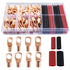 80 Pcs Copper Wire Lugs, Battery Terminal Connectors AWG 8 6 12/10 with Heat Shrink Set, 40 Pcs Heavy Duty Battery Cable Ends Ring Terminals Conne...
