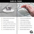 Questech 5" Soap Dish, Corner Shelf for Inside Shower, Retrofit Shower Organizer for Tiled Walls, Corner Soap Holder Bathroom Accessories, Geo Fla...