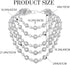 Jeairts 1920s Layered Rhinestone Collar Necklace Silver Sparkly Crystal Bride Wedding Necklaces Jewelry for Women...