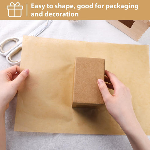 Koogel 330 Sheets Tissue Paper Bulk, Kraft Tissue Paper Brown Gift Wrapping Paper 14 x 10 Inch Craft Tissue Paper for Wedding Birthday DIY Project...