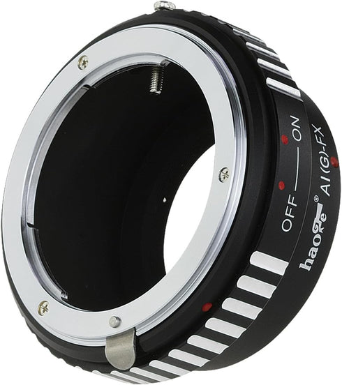 Haoge Lens Mount Adapter for Nikon Nikkor G/F/AI/AIS/D Lens to Fujifilm Fuji X FX Mount Camera as X-A5 X-A10 X-A20 X-E1 X-E2 X-E2s X-E3 X-H1 X-M1 ...