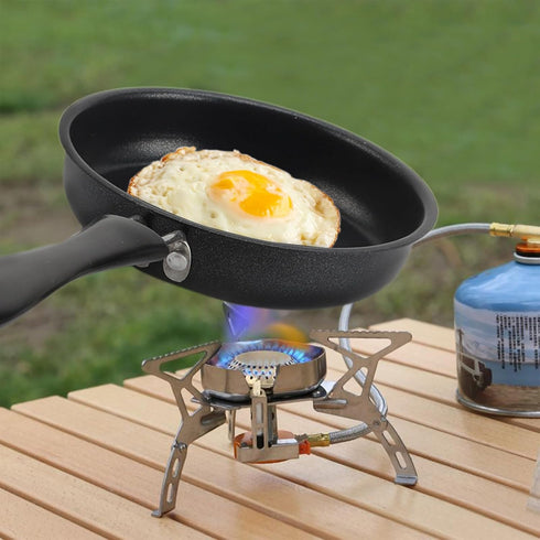 Egg Frying Pan, 4.7-Inch Single Egg Durable Small Pan with Handle, Nonstick Frying Pan With Lid Covered, Heat Resistant Small Egg Skillet Cooking ...