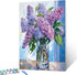 Tucocoo Paint by Number Blue Lilac in a Glass Vase Flowers DIY Painting On Canvas with Brushes Acrylic Paints Graffiti Paint by Numbers for Adults...