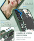 for Samsung Galaxy A35 5G Case+Tempered Glass Screen Protector,Military Grade Protective Slim Soft TPU & Hard PC,Girls Women Crystal Clear Flower ...