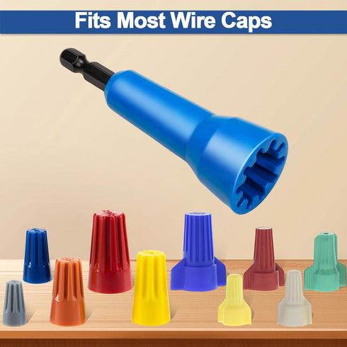 2Pcs Wire Twisting Tools,Wire Nut Twister,Pin-Twist Wire Connector,Wire Twister Tool for Drill and Wire Connector Driver with 1/4" Chuck,Enhanced ...
