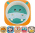 ZEAYEA 6 Pack Bamboo Kids Bowls, 10 Oz Durable Cartoon Bowls for Children, BPA Free Cute Snacks Bowls, Square Dinner Tableware for Serving Soup, C...