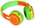 Contixo KB-2600 Kid Safe 85DB, Wireless Bluetooth LED Headphone with Volume Limiter, Microphone, and FM Radio (Green/Orange)...