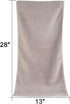 Cleanbear 100% Cotton Hand Towels for Bathroom, Ultra Soft and Highly Absorbent Face Towels 2-Pack, 13 x 28 Inch (Khaki)...