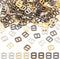 PH PandaHall 200 pcs 4 Colors Mini Alloy Rectangle Adjuster 6x5mm Tri-Glide Slides Buckle Webbing Slider for Fasteners Clothing DIY Accessories...