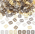 PH PandaHall 200 pcs 4 Colors Mini Alloy Rectangle Adjuster 6x5mm Tri-Glide Slides Buckle Webbing Slider for Fasteners Clothing DIY Accessories...
