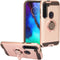 for Motorola Moto G Stylus XT2043, Moto G Power XT2041 (2020 Version) - Hybrid Phone Case w/Ring Stand - RS2 Rosegold...