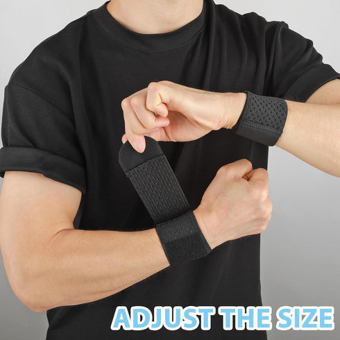 2PCS Wrist Brace Wrap Compression Strap Brace Sport Sleeve Adjustable Pain Relief Tendonitis Elastic Tennis Working Out Weightlifting Bowling Wris...