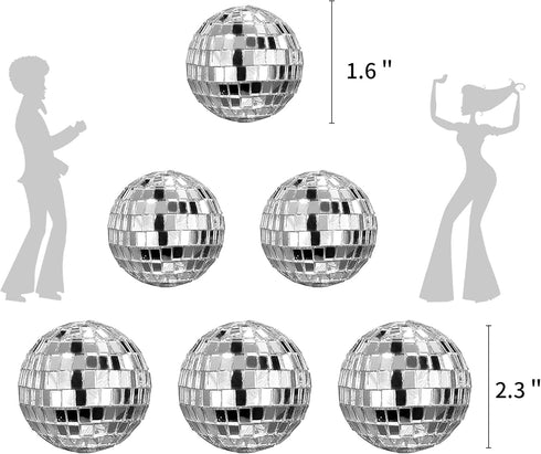 JeVenis Disco Ball Cake Decoration 70's Disco Party Supplies Disco Ball Dance Birthday Party Supplies...