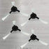 PURE CLEAN PUCRC25 and PUCRC26B Replacement Parts - (4) Rotating Side Brushes (2) Dustbin Filters - Robot Vacuum Cleaner Replacement Parts and Acc...