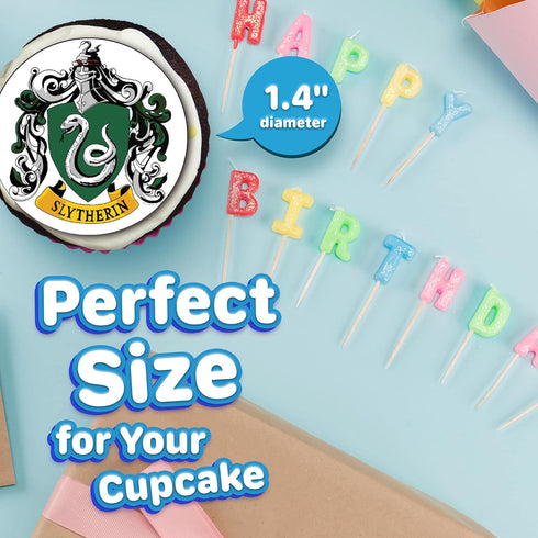 30 x Cupcake Toppers - Wizarding World Inspired Collection of Edible Cake Decorations | Uncut on Wafer Sheet...