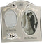 Traditional Two Tone Silver Plated 30th Pearl Anniversary Double Picture Photo Frame...