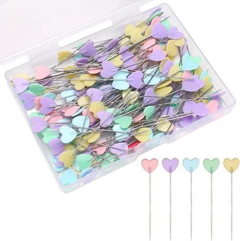 Elisel 200 pcs Multicolor Straight Pins Straight Quilting Pins Craft Positioning Pins Fixed Sewing Marker Needle for Crafting Dressmaker and Other...